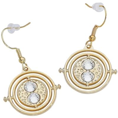 Harry Potter Le Retourneur De Temps d'Hermione Unisexe Boucles d'oreilles couleur or Revêtement Or - Publicité Harry Potter Le Retourneur De Temps d'Hermione Unisexe Boucles d'oreilles couleur or Revêtement Or - Publicité