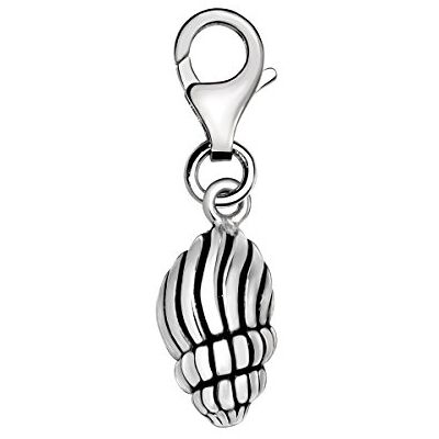 Quiges Charm Pendentif Perle avec Fermoir Femme Argent 925 Coquillage Océan 3D - Publicité Quiges Charm Pendentif Perle avec Fermoir Femme Argent 925 Coquillage Océan 3D - Publicité