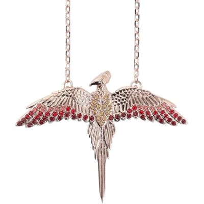 Harry Potter Phoenix Femme Collier couleur cuivrée Argent Sterling - Publicité Harry Potter Phoenix Femme Collier couleur cuivrée Argent Sterling - Publicité