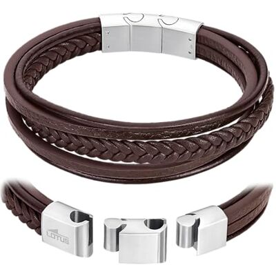 LOTUS STYLE Bracelet Homme Cuir Bracelet de Design Sophistiqué, - Publicité LOTUS STYLE Bracelet Homme Cuir Bracelet de Design Sophistiqué, - Publicité