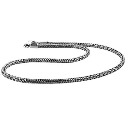 Kuzzoi Collier byzantin en argent sterling 925 massif pour homme, épaisseur 5 mm, longueur 50 cm/60 cm, avec boîte à bijoux – 345051, Argent sterling, Pas de gemme - Publicité Kuzzoi Collier byzantin en argent sterling 925 massif pour homme, épaisseur 5 mm, longueur 50 cm/60 cm, avec boîte à bijoux – 345051, Argent sterling, Pas de gemme - Publicité