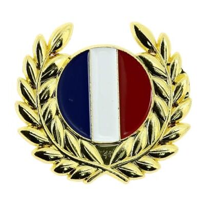 Clj Charles Le Jeune Pin's Lauriers Dorés Et Drapeau Français Patriote qualité de finition Epingle Broche Badge PINS PATRIOTES FRANCE - Publicité Clj Charles Le Jeune Pin's Lauriers Dorés Et Drapeau Français Patriote qualité de finition Epingle Broche Badge PINS PATRIOTES FRANCE - Publicité