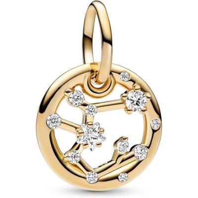 Pandora Moments Charm pendant Zodiaque Sagittaire en métal plaqué or 14 carats avec zircones cubiques transparentes - Publicité Pandora Moments Charm pendant Zodiaque Sagittaire en métal plaqué or 14 carats avec zircones cubiques transparentes - Publicité