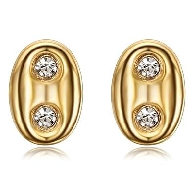 BOBIJOO Jewelry Boucles d'oreilles Grain de Café Zirconiums 9mm Acier Inoxydable Doré Or Fin Unisexe Création Bobijoo - Publicité BOBIJOO Jewelry Boucles d'oreilles Grain de Café Zirconiums 9mm Acier Inoxydable Doré Or Fin Unisexe Création Bobijoo - Publicité