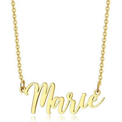 BOBIJOO Jewelry Pendentif Collier Prénom Femme Fille Acier Inoxydable Plaqué Doré Or Au Choix Marie - Publicité BOBIJOO Jewelry Pendentif Collier Prénom Femme Fille Acier Inoxydable Plaqué Doré Or Au Choix Marie - Publicité