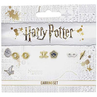 The Carat Shop Harry Potter Chocolat Grenouille, lunettes Harry et tourne-temps Stud Boucles d'oreilles ensemble, único, Métal Synthétique, Pas de gemme - Publicité The Carat Shop Harry Potter Chocolat Grenouille, lunettes Harry et tourne-temps Stud Boucles d'oreilles ensemble, único, Métal Synthétique, Pas de gemme - Publicité