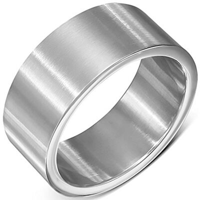 ZENSE Bague homme large en acier inoxydable argenté mate, pour le mariage ou les fiançailles ZR0103, taille 61 - Publicité ZENSE Bague homme large en acier inoxydable argenté mate, pour le mariage ou les fiançailles ZR0103, taille 61 - Publicité