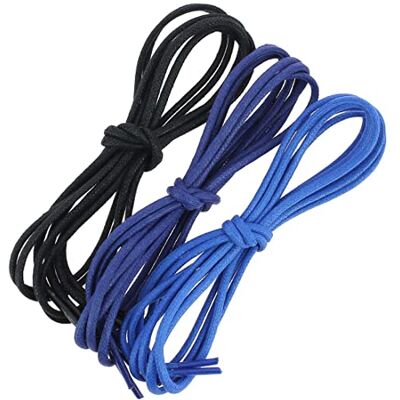 Les Lacets Français Lacets ronds et épais 3mm 75cm 100% coton unisex EN LOT : Noir/Bleu Blason/Bleu Roi FABRIQUE EN FRANCE Entreprise Patrimoine Vivant - Publicité Les Lacets Français Lacets ronds et épais 3mm 75cm 100% coton unisex EN LOT : Noir/Bleu Blason/Bleu Roi FABRIQUE EN FRANCE Entreprise Patrimoine Vivant - Publicité
