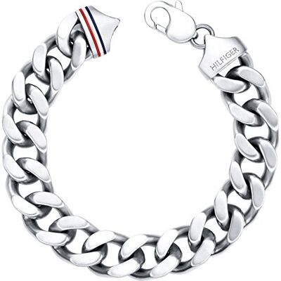 Tommy Hilfiger Jewelry Bracelet en Chaîne pour Homme en Acier Inoxidable - Publicité Tommy Hilfiger Jewelry Bracelet en Chaîne pour Homme en Acier Inoxidable - Publicité
