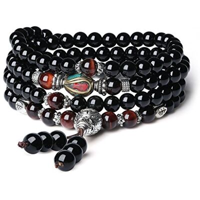COAI Bracelet Mala Bouddhiste Collier Perle Unisexe - Publicité COAI Bracelet Mala Bouddhiste Collier Perle Unisexe - Publicité