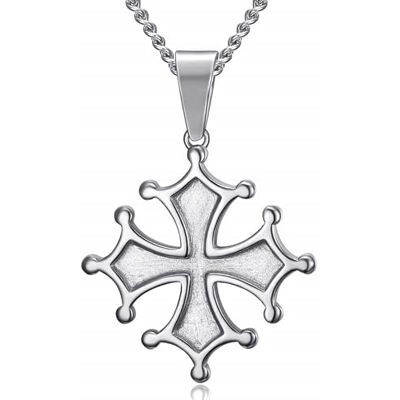 BOBIJOO Jewelry Pendentif Collier Homme Croix Occitane Cathare Toulouse Languedoc Acier Inoxydable Argenté - Publicité BOBIJOO Jewelry Pendentif Collier Homme Croix Occitane Cathare Toulouse Languedoc Acier Inoxydable Argenté - Publicité