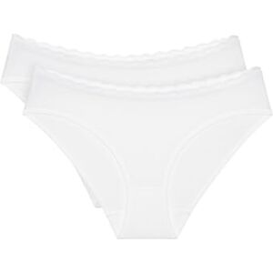 Triumph Feel of Cotton Tai 2p Slip, Blanc, 42 Femmes - Publicité Triumph Feel of Cotton Tai 2p Slip, Blanc, 42 Femmes - Publicité