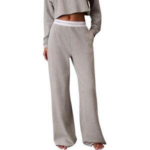 Calvin Klein Pantalon de Pyjama Femme Logo Jersey avec Ceinture Emblématique, Gris (Grey Heather), M - Publicité Calvin Klein Pantalon de Pyjama Femme Logo Jersey avec Ceinture Emblématique, Gris (Grey Heather), M - Publicité