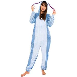 Disney Combinaison Eeyore pour Femmes   Costume Adulte Eeyore   Pyjamas en Polaire pour Femmes   Marchandise Officielle Winnie l'ourson   Bleu   XX-Large - Publicité