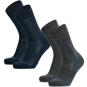DANISH ENDURANCE Chaussettes de Randonnée en Laine Mérinos Premium, Lot de 2, De Plusieurs Couleurs 2 Paires (1 x bleu marine, 1 x gris), 39-42 - Publicité DANISH ENDURANCE Chaussettes de Randonnée en Laine Mérinos Premium, Lot de 2, De Plusieurs Couleurs 2 Paires (1 x bleu marine, 1 x gris), 39-42 - Publicité