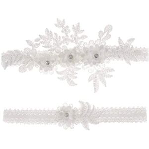 Amosfun 2 Pièces Jarretière Fleur Costumes pour Femmes Bandes De Jambe Mariée Jarretelles De Mariée en Satin Bande De Cuisse De Mariage Dentelle La Mariée Blanche Ornements De Jambe - Publicité Amosfun 2 Pièces Jarretière Fleur Costumes pour Femmes Bandes De Jambe Mariée Jarretelles De Mariée en Satin Bande De Cuisse De Mariage Dentelle La Mariée Blanche Ornements De Jambe - Publicité