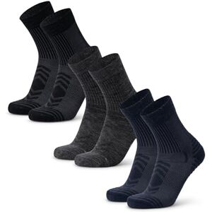 DANISH ENDURANCE Chaussettes de Randonnée en Laine Mérinos Légères, Lot de 3 ou 5, Multicouleurs (1x Noir, 1x Gris, 1x Bleu Marine), 35-38 - Publicité DANISH ENDURANCE Chaussettes de Randonnée en Laine Mérinos Légères, Lot de 3 ou 5, Multicouleurs (1x Noir, 1x Gris, 1x Bleu Marine), 35-38 - Publicité