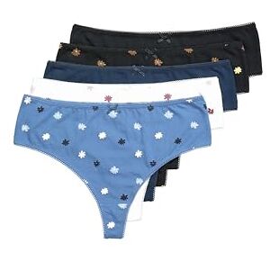 Ulla Popken gs1 data protected company 4069787000005 Strings, 5er-Pack, Millefleur/Einfarbig sous-vêtement, Bleu Marine Clair, 58-60 Femmes - Publicité Ulla Popken gs1 data protected company 4069787000005 Strings, 5er-Pack, Millefleur/Einfarbig sous-vêtement, Bleu Marine Clair, 58-60 Femmes - Publicité