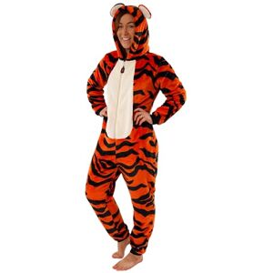 Disney Grenouillere Tigger Winnie The Pooh Adultes   Combinaisons Pyjama Femme   Costume de Tigger en Polaire Adulte   Tailles Petites à XX-Large   Marchandise Officielle Winnie l'ourson   Moyen - Publicité