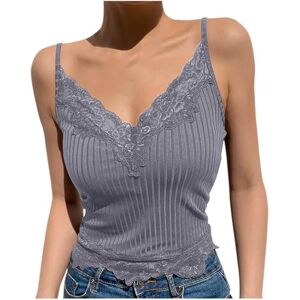 BFSWL Débardeur Femme Camisole avec Soutien-Gorge Intégré Chic et Élégant Dentelle Caraco Été sans Manches Haut Couleur Unie Coutures en Dentelle Bretelles Spaghetti sous-Vêtements Haut - Publicité BFSWL Débardeur Femme Camisole avec Soutien-Gorge Intégré Chic et Élégant Dentelle Caraco Été sans Manches Haut Couleur Unie Coutures en Dentelle Bretelles Spaghetti sous-Vêtements Haut - Publicité