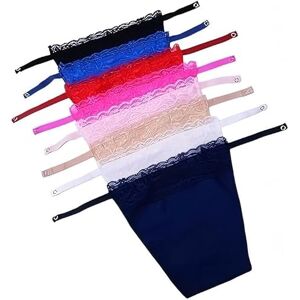 Pomwame Lot de 8 camisoles en dentelle à clipser pour femme Noir - Publicité Pomwame Lot de 8 camisoles en dentelle à clipser pour femme Noir - Publicité
