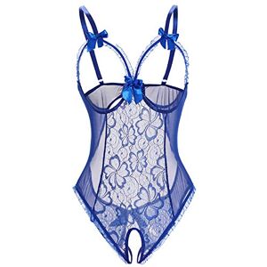 Voqeen Lingerie Sexy Femme Babydoll Body Dos Nu String sous-Vêtements en Dentelle Décolleté en V Une Pièce Transparentes(Bleu,S) - Publicité Voqeen Lingerie Sexy Femme Babydoll Body Dos Nu String sous-Vêtements en Dentelle Décolleté en V Une Pièce Transparentes(Bleu,S) - Publicité