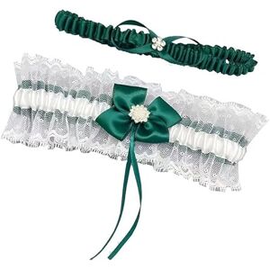 Yunyuebridal Lot de 2 jarretelles de mariage en satin avec nœud, vert, taille unique - Publicité Yunyuebridal Lot de 2 jarretelles de mariage en satin avec nœud, vert, taille unique - Publicité