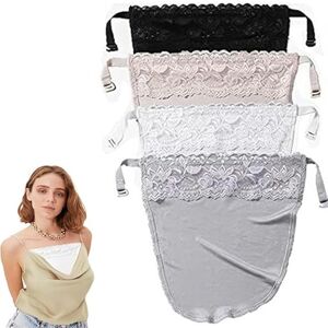 Bessy shop Camisole en Dentelle à Clipser pour Femme,4 Pcs Soutien-Gorge Insérer, Cache décolleté,Soutiens-Gorge Bandeau Bralette Dame Dentelle A Clipser Faux Camisole SoutienTaille Unique - Publicité Bessy shop Camisole en Dentelle à Clipser pour Femme,4 Pcs Soutien-Gorge Insérer, Cache décolleté,Soutiens-Gorge Bandeau Bralette Dame Dentelle A Clipser Faux Camisole SoutienTaille Unique - Publicité
