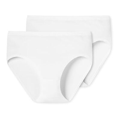 Schiesser Hüftslip 2er Pack Bikini, Blanc (100-Weiss), 42 (Taille Fabricant: 40 (L) (Lot de 4) Femme - Publicité Schiesser Hüftslip 2er Pack Bikini, Blanc (100-Weiss), 42 (Taille Fabricant: 40 (L) (Lot de 4) Femme - Publicité