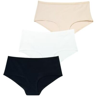 Athena Lot de 3 Boxers Femme Ecopack Basic Confort et Naturalité du Coton Stretch Ultra Doux Label Oeko-TEX® Standard 100 - Publicité Athena Lot de 3 Boxers Femme Ecopack Basic Confort et Naturalité du Coton Stretch Ultra Doux Label Oeko-TEX® Standard 100 - Publicité