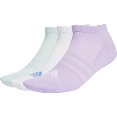 Adidas Mixte Cushioned Low-Cut Socks 3 Pairs, Powder Plum/White/Halo Mint, 6.5-8 - Publicité Adidas Mixte Cushioned Low-Cut Socks 3 Pairs, Powder Plum/White/Halo Mint, 6.5-8 - Publicité