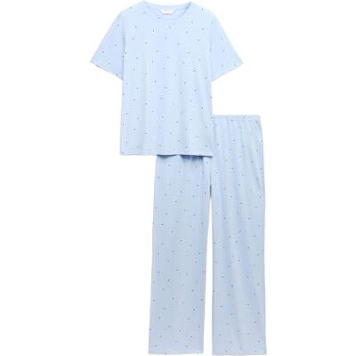 Marks & Spencer Ensemble Pyjama Pur Coton avec imprimé S - Publicité Marks & Spencer Ensemble Pyjama Pur Coton avec imprimé S - Publicité