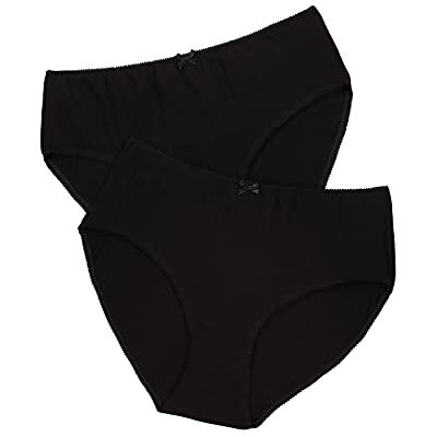 Ulla Popken Femme Grandes tailles Slip mélangé coton (lot 2) noir 46+ 712882 10-46+ - Publicité Ulla Popken Femme Grandes tailles Slip mélangé coton (lot 2) noir 46+ 712882 10-46+ - Publicité
