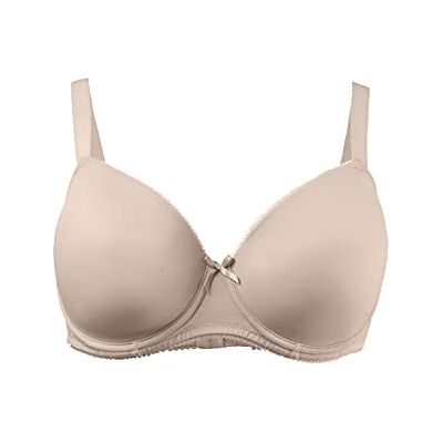 Ulla Popken Femme Grandes Tailles Soutien-Gorge Minimiseur satiné Emboitant Beige Clair 110C 35-110C - Publicité Ulla Popken Femme Grandes Tailles Soutien-Gorge Minimiseur satiné Emboitant Beige Clair 110C 35-110C - Publicité