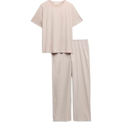 Marks & Spencer Pyjama Pur Coton avec Bas tissé XS - Publicité Marks & Spencer Pyjama Pur Coton avec Bas tissé XS - Publicité