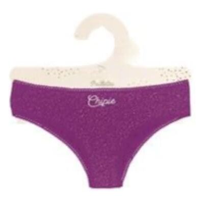 STC Culotte à Paillettes et Message Chipie Taille XS-S / 34-36 - Publicité STC Culotte à Paillettes et Message Chipie Taille XS-S / 34-36 - Publicité