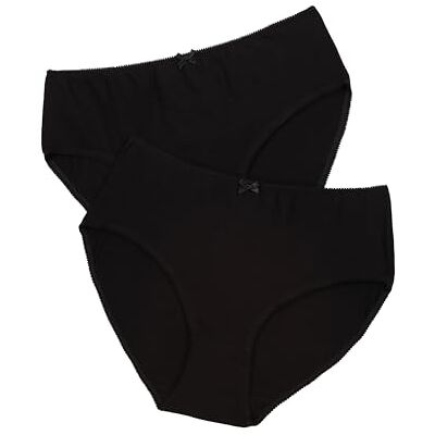 Ulla Popken Slips, 2Er-Pack, Schwarz, 68-70 Femme - Publicité Ulla Popken Slips, 2Er-Pack, Schwarz, 68-70 Femme - Publicité