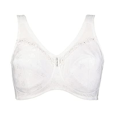 Ulla Popken Femme Grandes tailles Soutien-gorge de maintien "Kelly" minimiseur blanc 95G 659425 20-95G - Publicité Ulla Popken Femme Grandes tailles Soutien-gorge de maintien "Kelly" minimiseur blanc 95G 659425 20-95G - Publicité