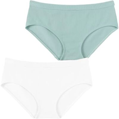Athena Lot de 2 Slips Fille sans Couture côtelés - Publicité Athena Lot de 2 Slips Fille sans Couture côtelés - Publicité
