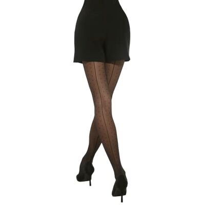 Fiore Collants Fins Intrigue/Storia, 20 deniers, Noir (001), S Femme - Publicité Fiore Collants Fins Intrigue/Storia, 20 deniers, Noir (001), S Femme - Publicité