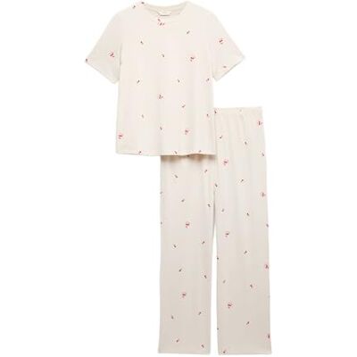 Marks & Spencer Ensemble Pyjama Pur Coton avec imprimé XS - Publicité Marks & Spencer Ensemble Pyjama Pur Coton avec imprimé XS - Publicité