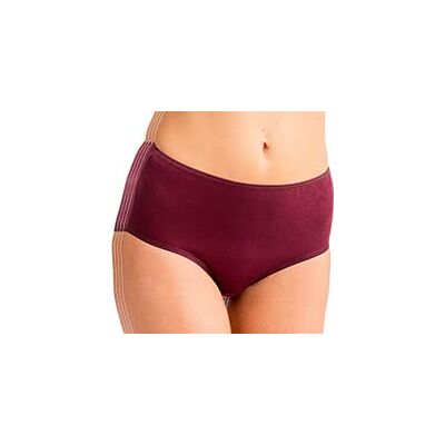 HERMKO 1150 Culotte Maxi Femme Basic Slip 4 Pack en 100% Coton Biologique, Couleur:Bordeaux, Taille:46/48 (L) - Publicité HERMKO 1150 Culotte Maxi Femme Basic Slip 4 Pack en 100% Coton Biologique, Couleur:Bordeaux, Taille:46/48 (L) - Publicité