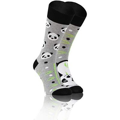 sesto senso Chaussette Fantaisie Drole en Coton Homme Femme Rigolotes Folles Socquette Colorées à Motifs Animaux 35-38 Panda - Publicité sesto senso Chaussette Fantaisie Drole en Coton Homme Femme Rigolotes Folles Socquette Colorées à Motifs Animaux 35-38 Panda - Publicité