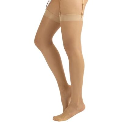 CALZITALY Bas pour Porte-Jarretelles femme, Bas fin S, M, L, XL, 2XL, 3XL, 4XL Noir, Naturel, Blanc, Ivoire 15 DEN Made in Italy (XL, Naturel) - Publicité CALZITALY Bas pour Porte-Jarretelles femme, Bas fin S, M, L, XL, 2XL, 3XL, 4XL Noir, Naturel, Blanc, Ivoire 15 DEN Made in Italy (XL, Naturel) - Publicité