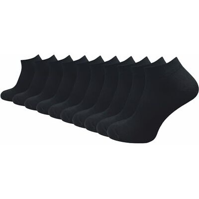 GAWILO Chaussettes basses 100% coton pour hommes (6 ou 10 paires) Chaussettes courtes sans couture pressante (43-46, Noir 10 paires) - Publicité GAWILO Chaussettes basses 100% coton pour hommes (6 ou 10 paires) Chaussettes courtes sans couture pressante (43-46, Noir 10 paires) - Publicité