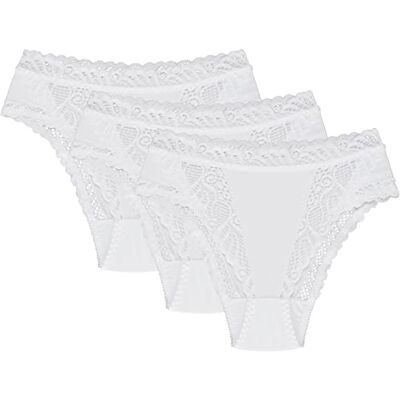 Wolbar Culotte Classique 3 Pack Slip Élégant WB55 Fabriqué en UE, Blanc,M - Publicité Wolbar Culotte Classique 3 Pack Slip Élégant WB55 Fabriqué en UE, Blanc,M - Publicité