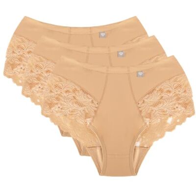 Wolbar Slip Élégant en 3-Pack String Shorty WB406, Beige,L - Publicité Wolbar Slip Élégant en 3-Pack String Shorty WB406, Beige,L - Publicité