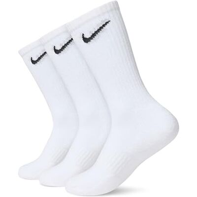 Nike NK Everyday Cush Crew 3PR Chaussettes Mixte Adulte, Blanc (white/black), 42 46 (Taille fabricant: L) - Publicité Nike NK Everyday Cush Crew 3PR Chaussettes Mixte Adulte, Blanc (white/black), 42 46 (Taille fabricant: L) - Publicité