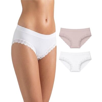 Risalti Culotte Dentelle Femme Microfibre Seamless Pcs2 – Slip Femme sans Couture et Etiquettes, Culottes et Slips Douce, Élastique et Respirante Plus Confortable Que Le Coton Made in Italy - Publicité Risalti Culotte Dentelle Femme Microfibre Seamless Pcs2 – Slip Femme sans Couture et Etiquettes, Culottes et Slips Douce, Élastique et Respirante Plus Confortable Que Le Coton Made in Italy - Publicité