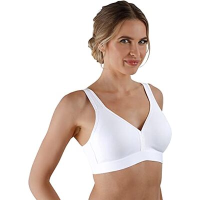 NATURANA Soutien-Gorge Coton sans Armature Athleisure Femme Blanc 105D - Publicité NATURANA Soutien-Gorge Coton sans Armature Athleisure Femme Blanc 105D - Publicité